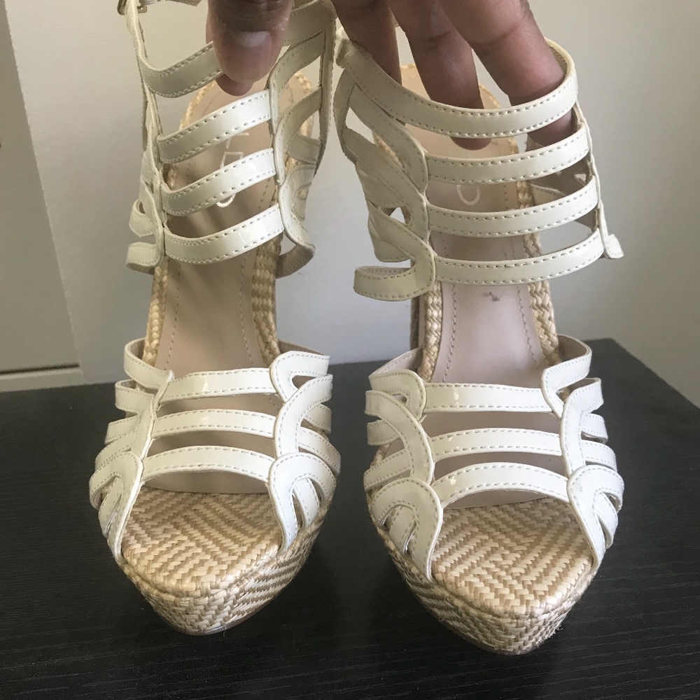 Nude ALDO Strappy Heels